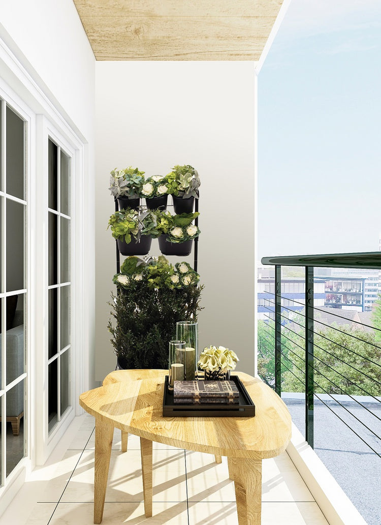 2-in-1 Vertical Garden 53" x 19" x 20" - Gray/Black