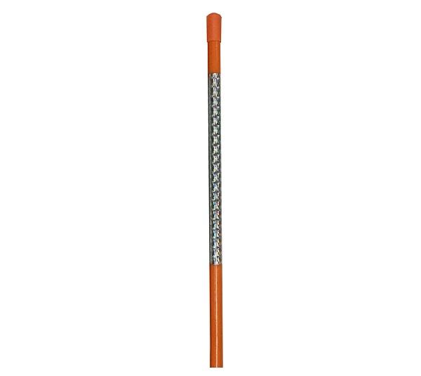 6 PACK, 46" Driveway Marker Orange 1/4" Shaft